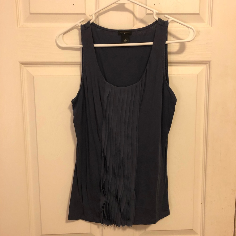Ann Taylor blue sleeveless top